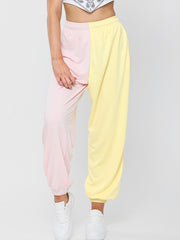 Zwei Ton übergroßer Farbspleiß Jogger