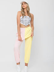 Zwei Ton übergroßer Farbspleiß Jogger