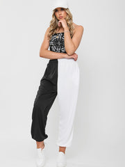 Zwei Ton übergroßer Farbspleiß Jogger