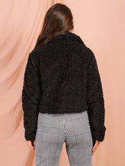 Emily Borg Popper Button Cropped Jacket