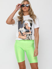 A LA MODE Graphic Printed T-Shirt