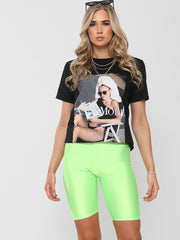 A LA MODE Graphic Printed T-Shirt