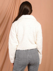 Emily Borg Popper Button Cropped Jacket