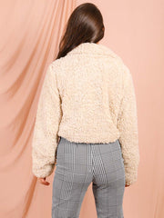 Emily Borg Popper Button Cropped Jacket