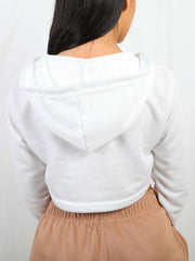 Zip Up Cropped Hoodie