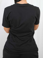 Camiseta impresa gráfica de labios de alta costura