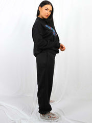 Butterfly Eye Graphic Sweatshirt Jumper