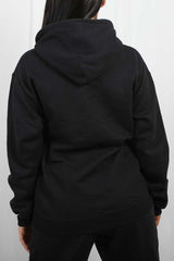 J'Adore Paris Print Fleeced Hoodie