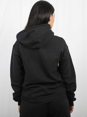 Bisous Print Fleeced Hoodie