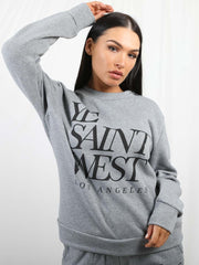 YE SAINT WEST Fleeced Co-ord