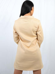 Oversized Fleeced Sweatshirt Dress