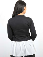 Contrasto Detalle de la camisa del dobladillo Top