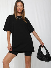 Oversized T-Shirt & Shorts Co-ord