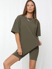 Oversized T-Shirt & Shorts Co-ord