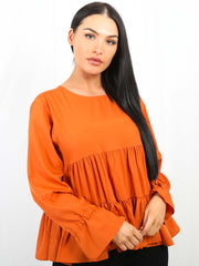 Frill Tiered Smock Top