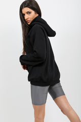 Sudadera con capucha gráfica distorsionada