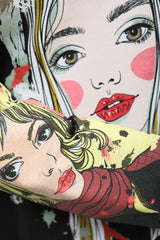 Girl Face Graphic Sweatshirt Pulloper