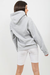 Sudadera con capucha gráfica distorsionada