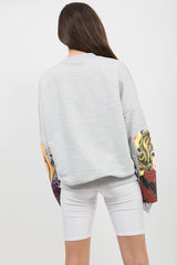 Girl Face Graphic Sweatshirt Pulloper