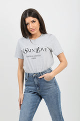 Ihr heiliger Liebe gedrucktes T-Shirt