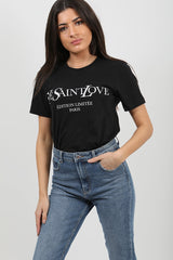 Ihr heiliger Liebe gedrucktes T-Shirt