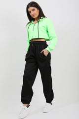 Zip Up Cropped Hoodie