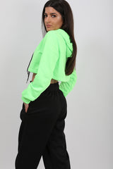 Zip Up Cropped Hoodie