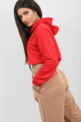Zip Up Cropped Hoodie