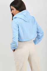 Zip Up Cropped Hoodie