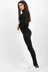 Ribbed Balloon Sleeve Top & Trouser Co-ord