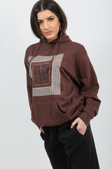 J'Adore Paris Print Fleeced Hoodie