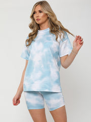 Tie-Dye Oversized T-Shirt & Shorts Co-ord