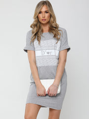 D'or Graphic Print T-Shirt Dress