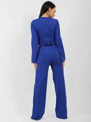 Ribbed Frill Hem Top & Trouser Co-ord