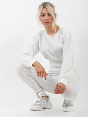 Shirred Hem Ribbed Top & Trouser Co-ord