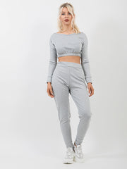 Off Shoulder Crop Top & Trouser Co-ord