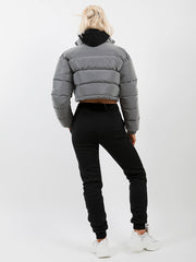 Reflective Cropped Puffer Jacket