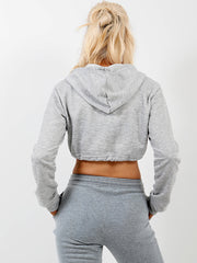 Zip Up Cropped Hoodie