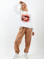 Couture Lip Graphic Sweatshirt Jumper