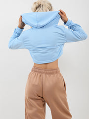 Zip Up Cropped Hoodie