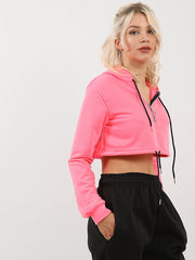 Zip Up Cropped Hoodie