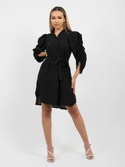 Shirted Sleeve Tauchgürtelkleid