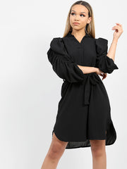 Shirted Sleeve Tauchgürtelkleid