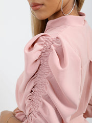 Shirted Sleeve Tauchgürtelkleid