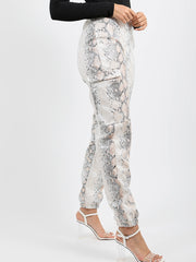 Schlangendruck PU -Frachthose