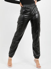 Pu pantalones de carga