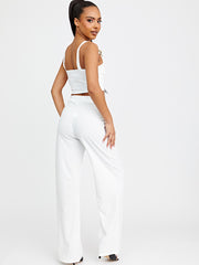 Chain Detail Crop Top & Trouser Co-ord