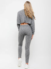 Ribbed Baggy Crop Top & Trouser Co-ord