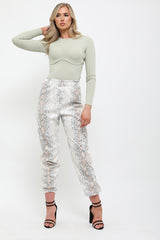 Bodysuit de detalles del corsé acanalado