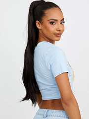 Freedom Eagle Graphic Printed Crop Top